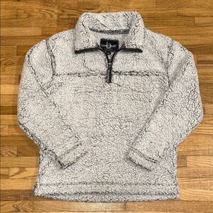 Boxercraft Charcoal 1/4 Zip-Up Sherpa Sweater